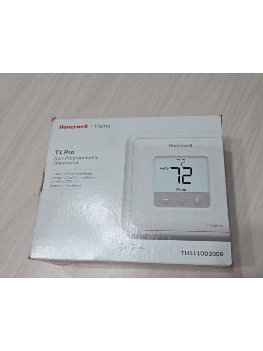 Honeywell TH1110D2009 T1 Pro Non Programmable Thermostat - White